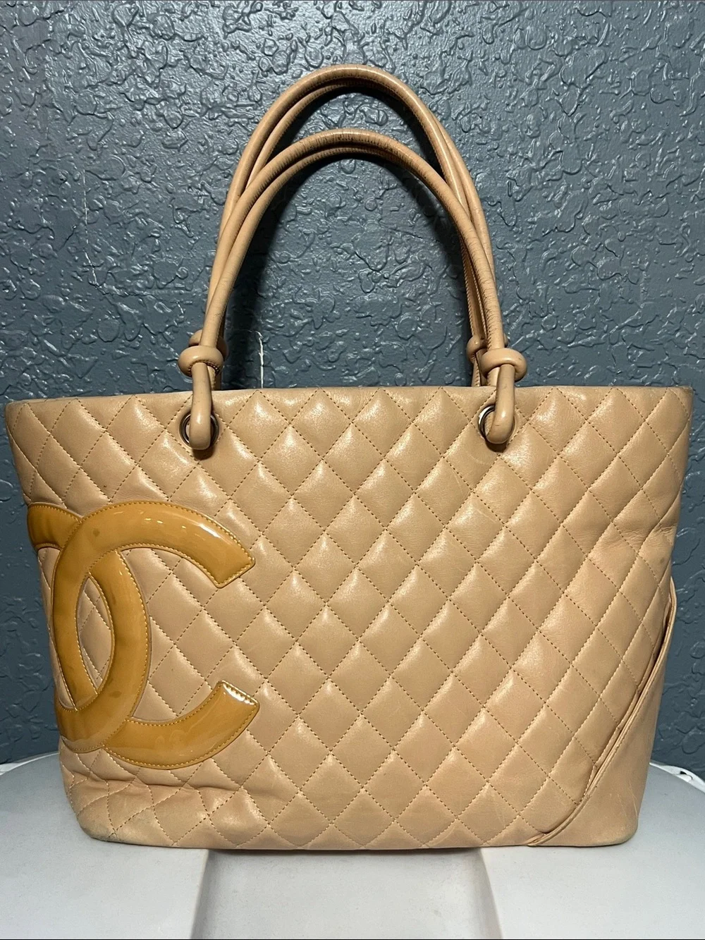 🧡 CHANEL Quilted Calfskin Large Cambon Tote Bag